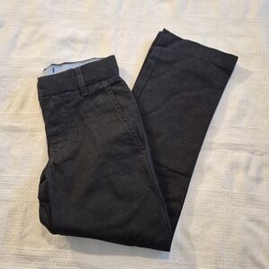 Gap boys size 6 slim navy chino, adjustable waist EUC